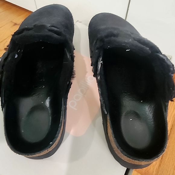 Papillio Black Fleece-Lined Clogs - Picture 2 of 6
